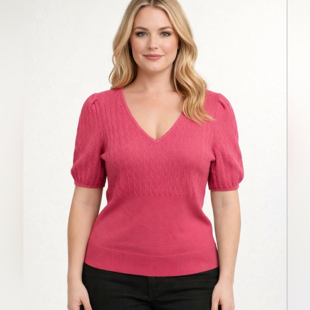 Torrid Pink Knit Top - Picture 3 of 6